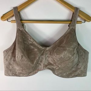 Playtex Underwire Bra Style 4T88 44D. Nude/Tan